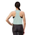 Crop Top — 'Ride Through the burn' Cute Weightlifting Girl Fitness Tank