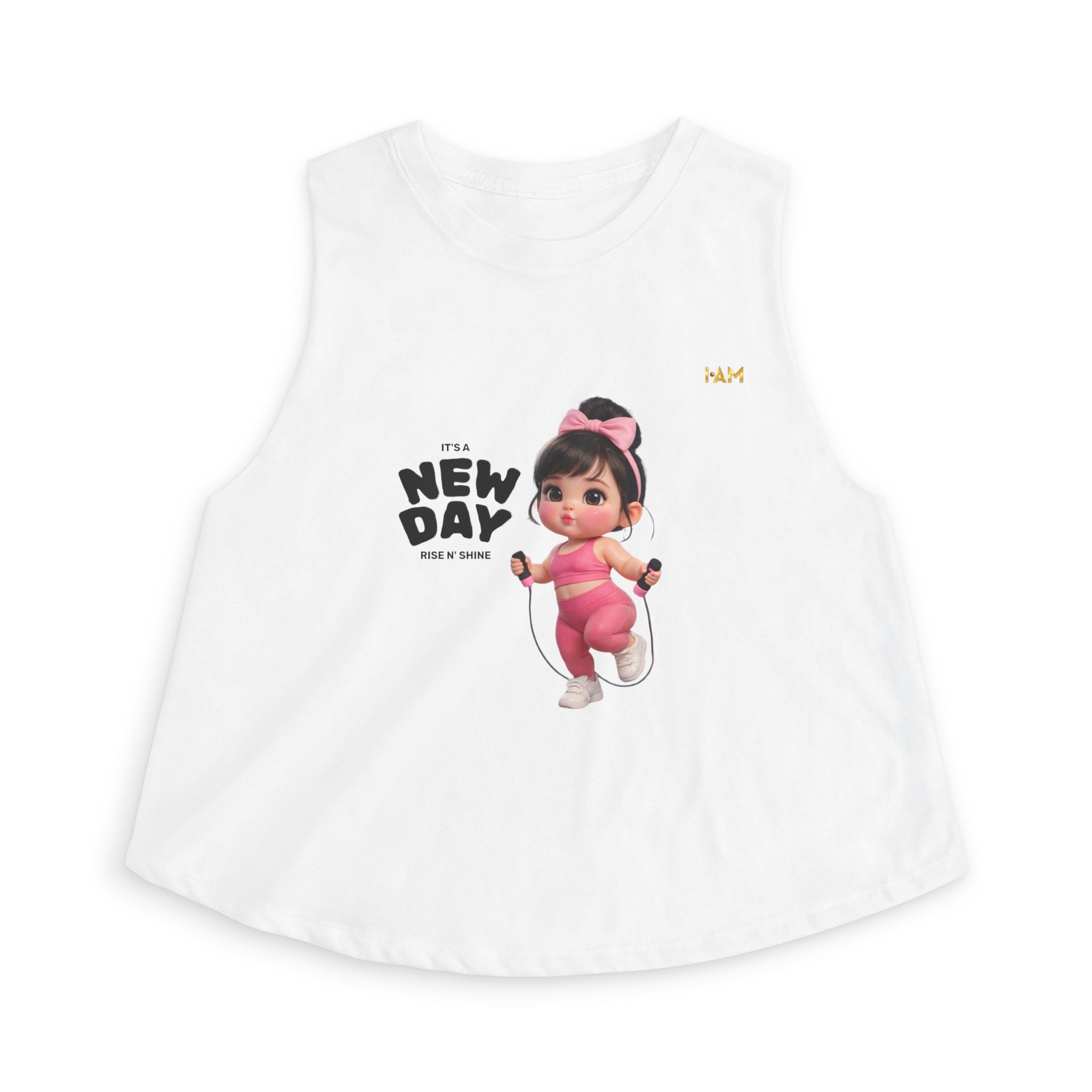 Cute Gym Girl Crop Top – It’s a New Day