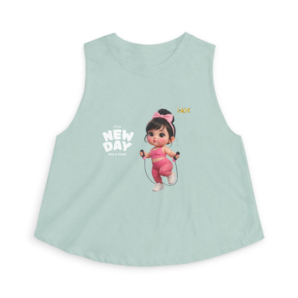 Cute Gym Girl Crop Top – It’s a New Day