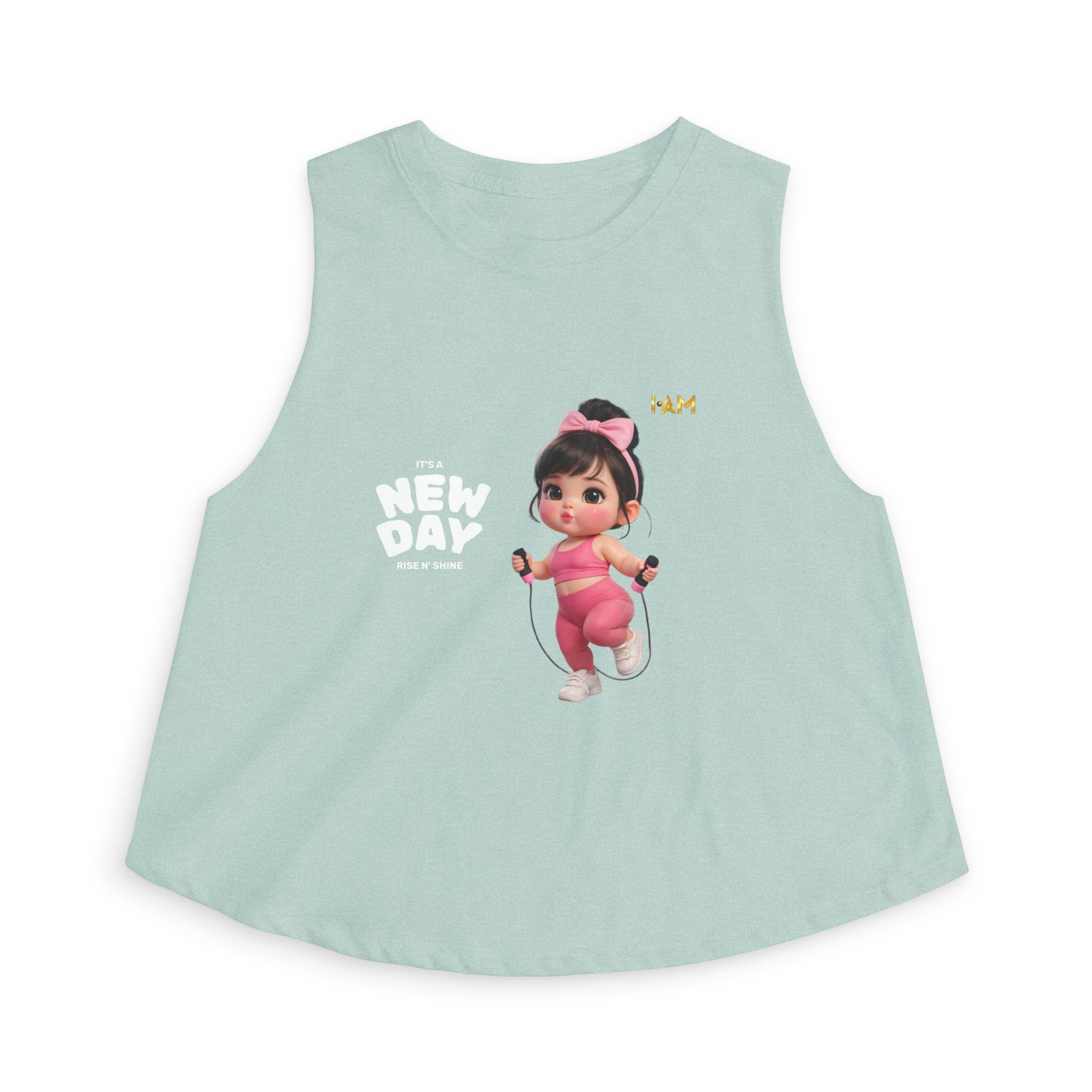 Cute Gym Girl Crop Top – It’s a New Day