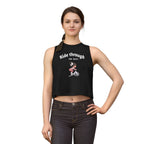 Crop Top — 'Ride Through the burn' Cute Weightlifting Girl Fitness Tank