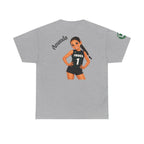 Custom Volleyball Girl T-Shirt – Personalized Name FROGS Jersey Design