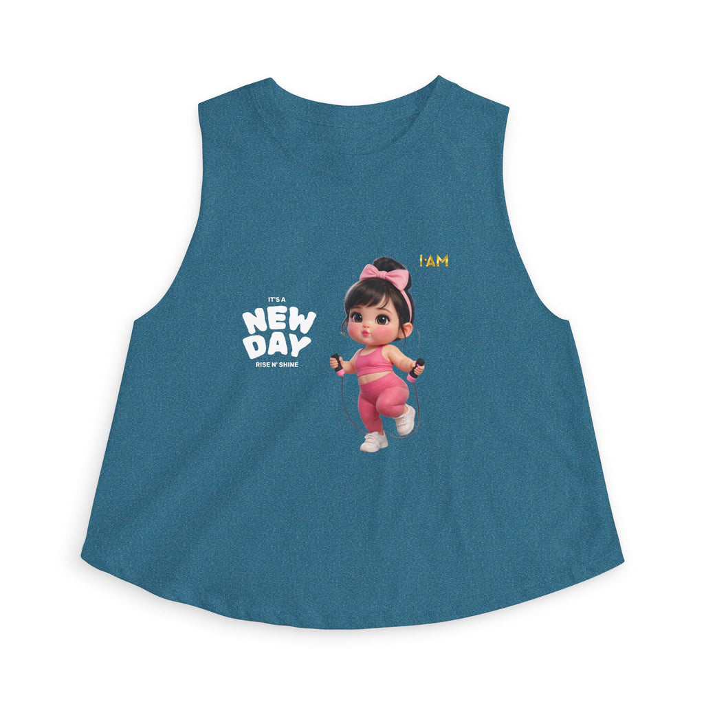 Cute Gym Girl Crop Top – It’s a New Day