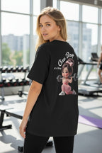 Motivational Fitness Tee — "One Day at a Time" Cute Weightlifting Graphic