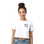 Cropped Tee — "Glutes in Progress" Cute Weightlifting Graphic