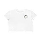 Cropped Tee — "Glutes in Progress" Cute Weightlifting Graphic