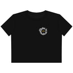 Cropped Tee — "Glutes in Progress" Cute Weightlifting Graphic