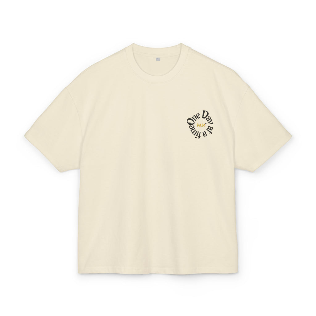 Motivational Fitness Tee — "One Day at a Time" Cute Weightlifting Graphic