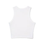Strong Looks Good On Me Women’s Micro Rib Racer Tank | Cute Gym Girl Motivational Top