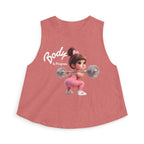 Crop Top — 'Body in Progress' Cute Weightlifting Girl Fitness Tank