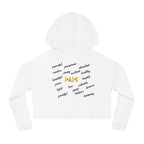 Cropped Hoodie — "I AM" Empowerment Design (Positive Affirmations)