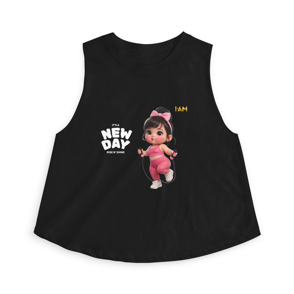 Cute Gym Girl Crop Top – It’s a New Day